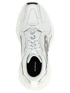 White Cowhide Leather Monday Sneakers