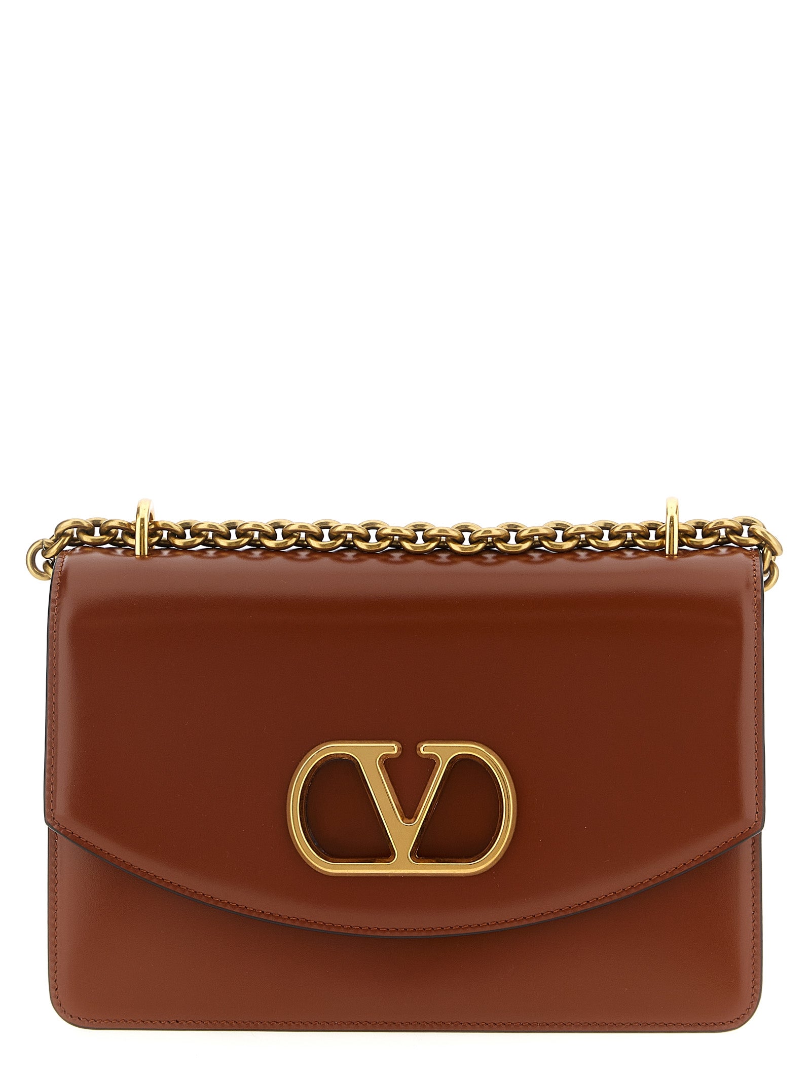 Calfskin Vain Shoulder Bag