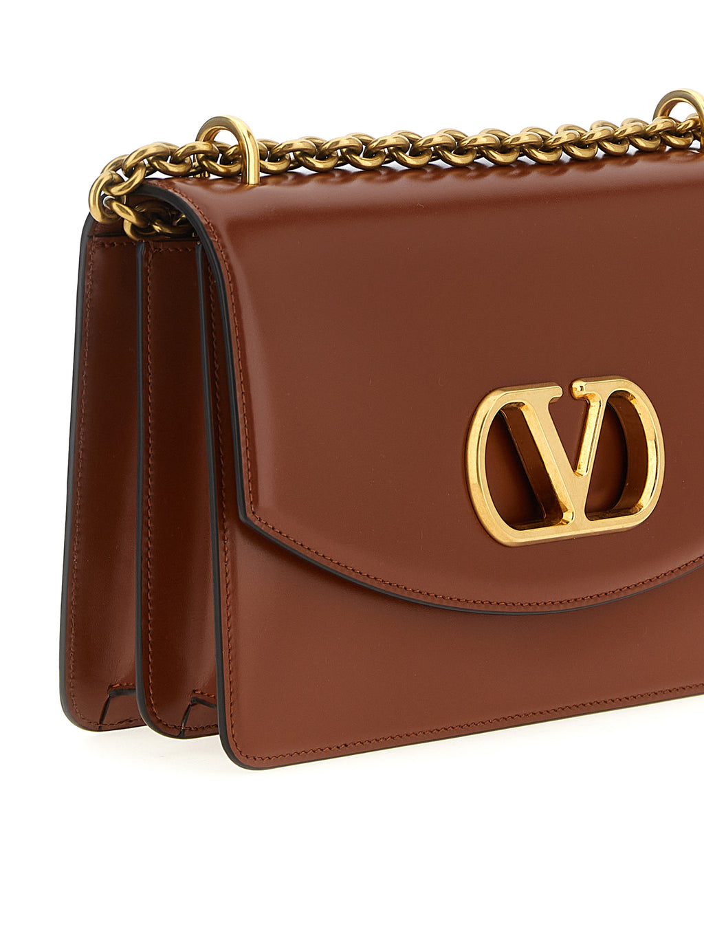 Calfskin Vain Shoulder Bag
