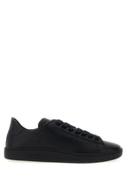 Black Calfskin Low Top Sneakers