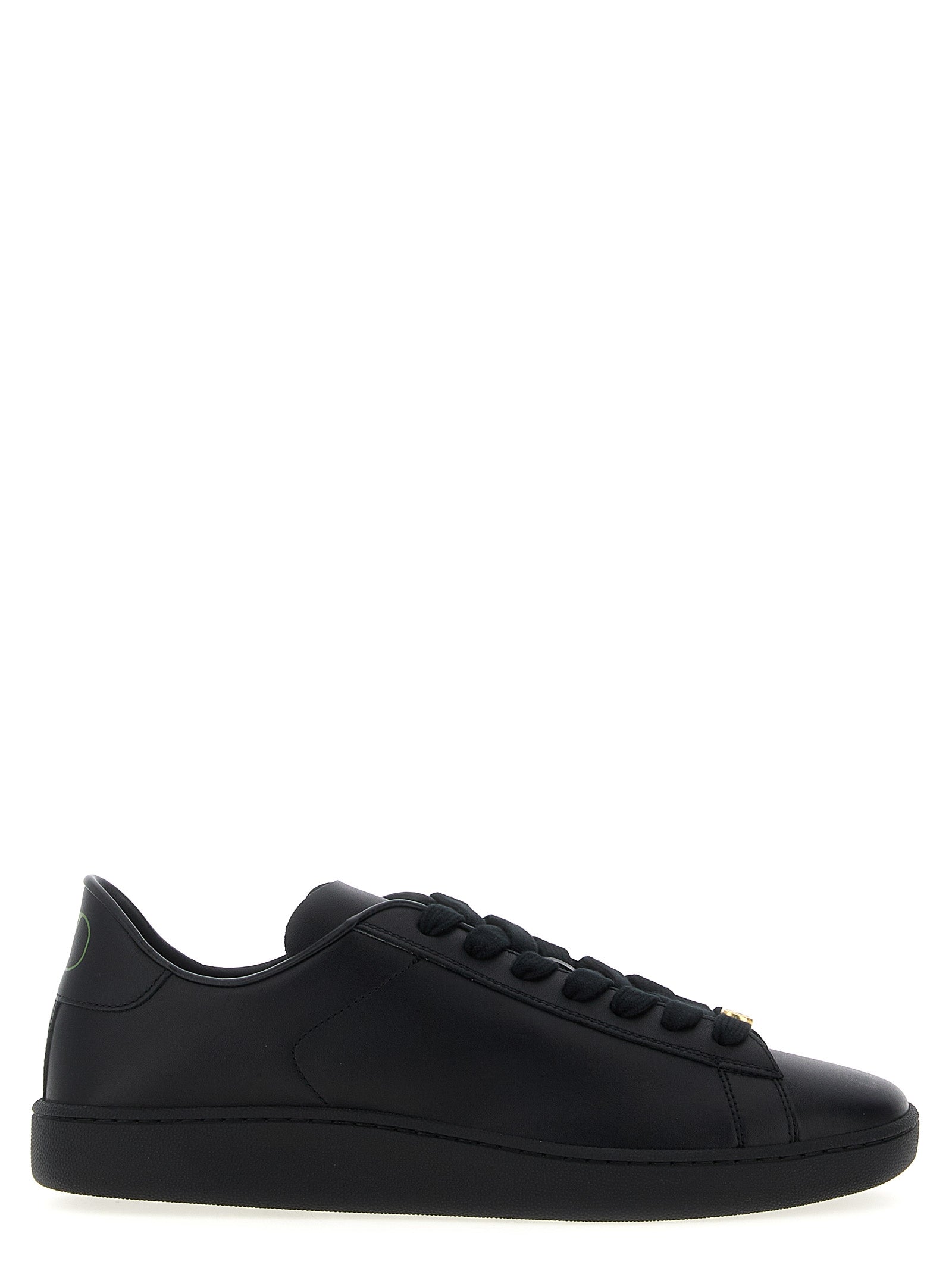 Black Calfskin Low Top Sneakers