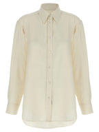 White Silk Cady Shirt