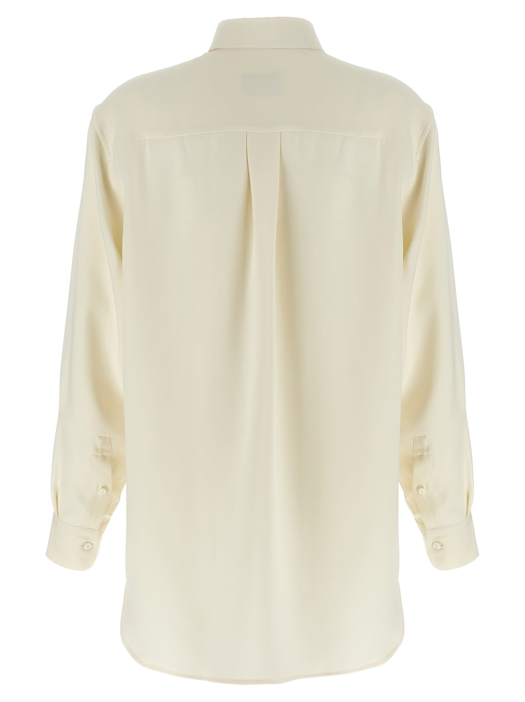 White Silk Cady Shirt