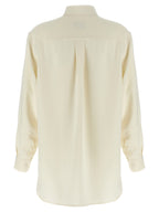 White Silk Cady Shirt