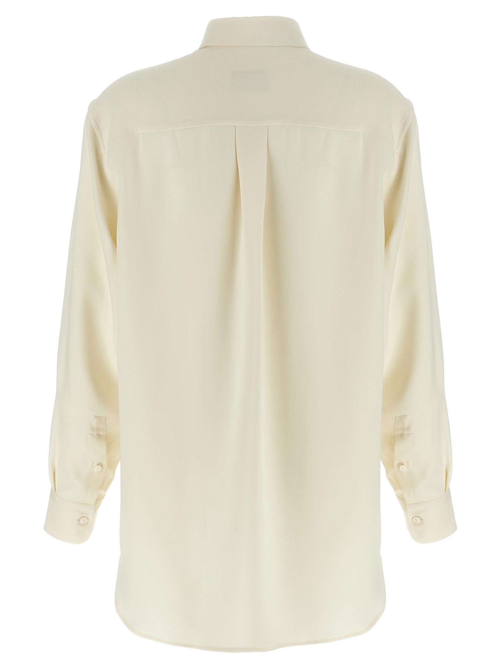 White Silk Cady Shirt