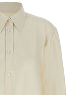 White Silk Cady Shirt