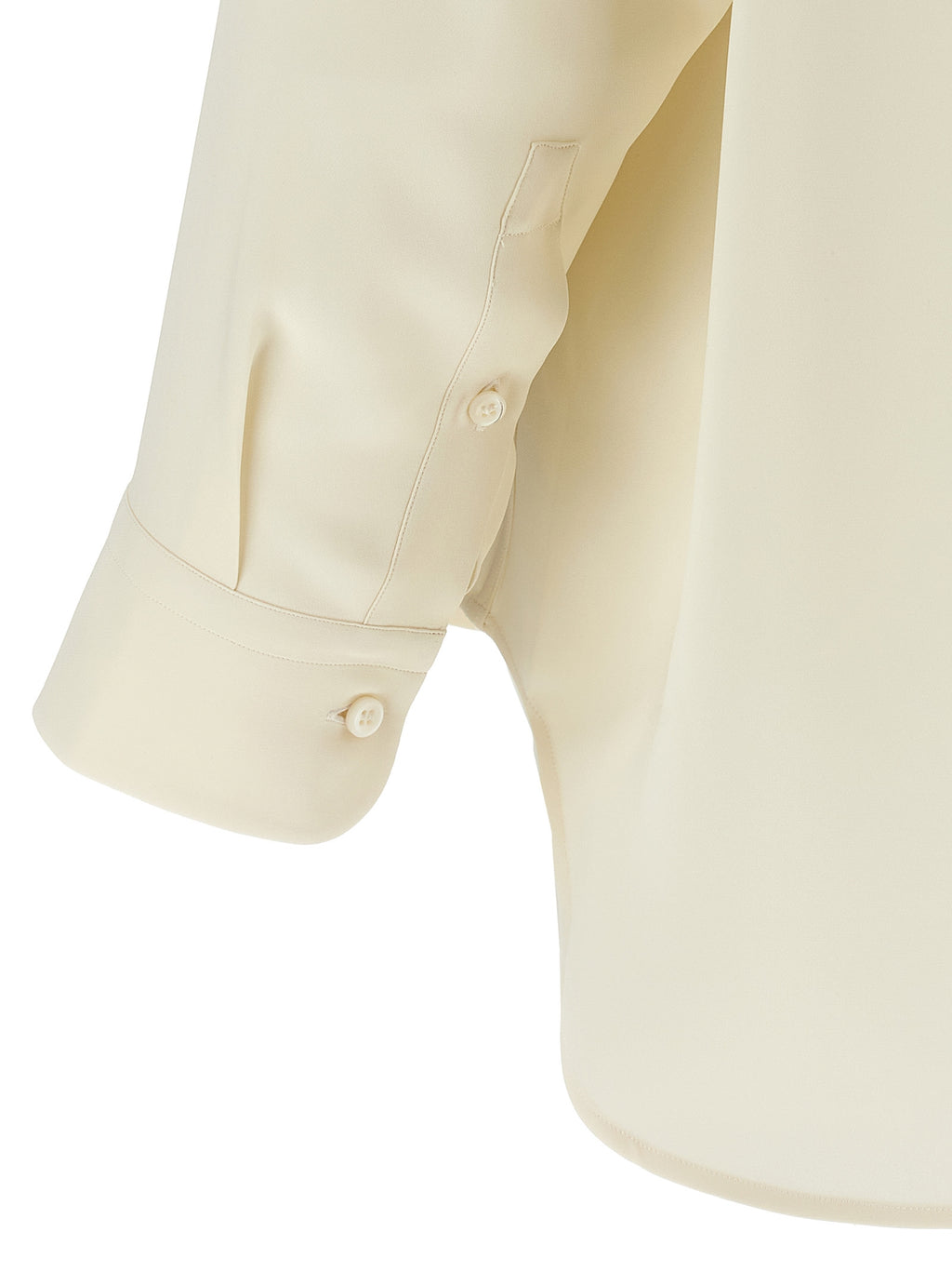 White Silk Cady Shirt