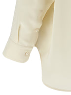 White Silk Cady Shirt
