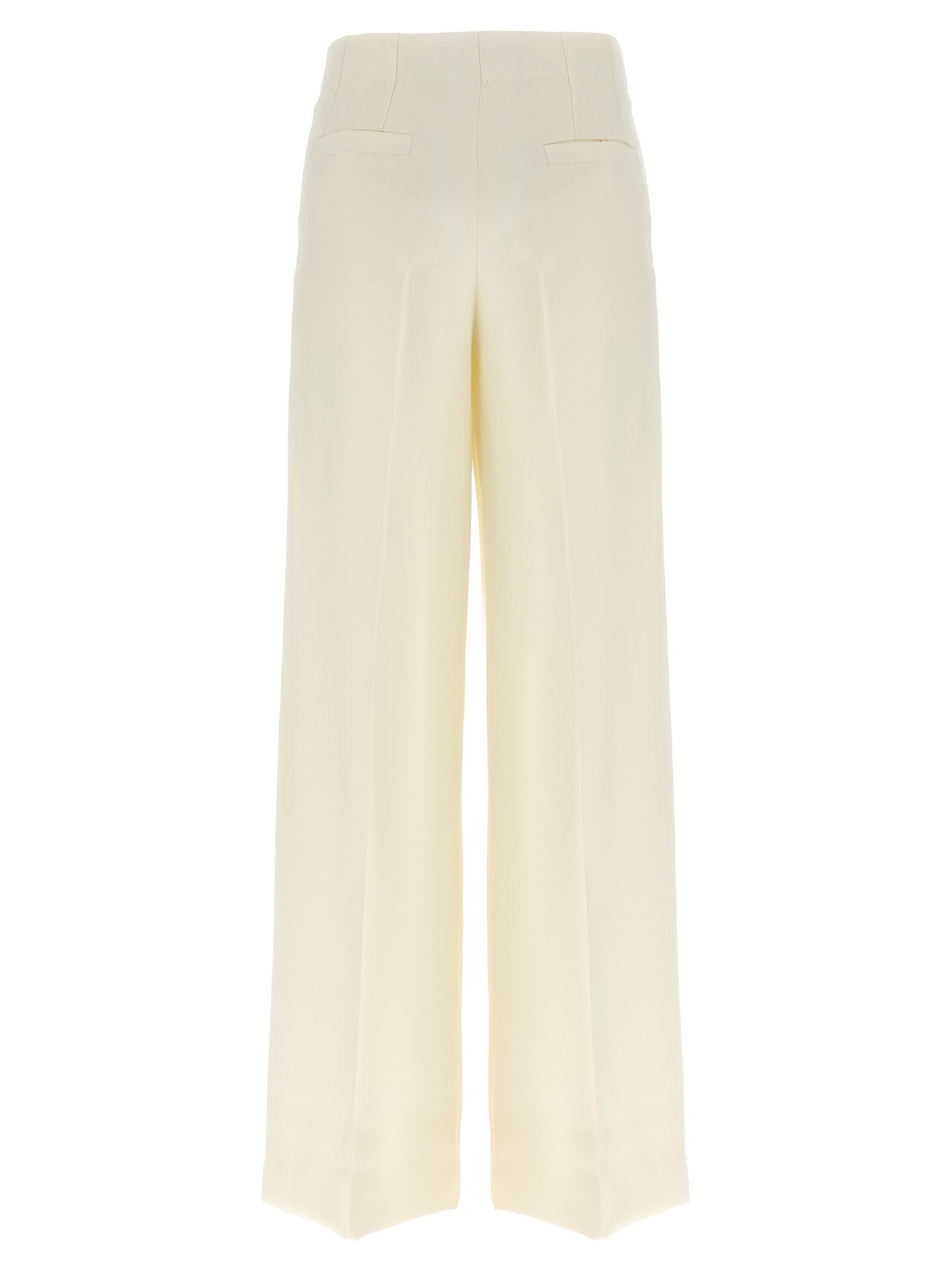 Camilla Wool & Silk Casual Trousers