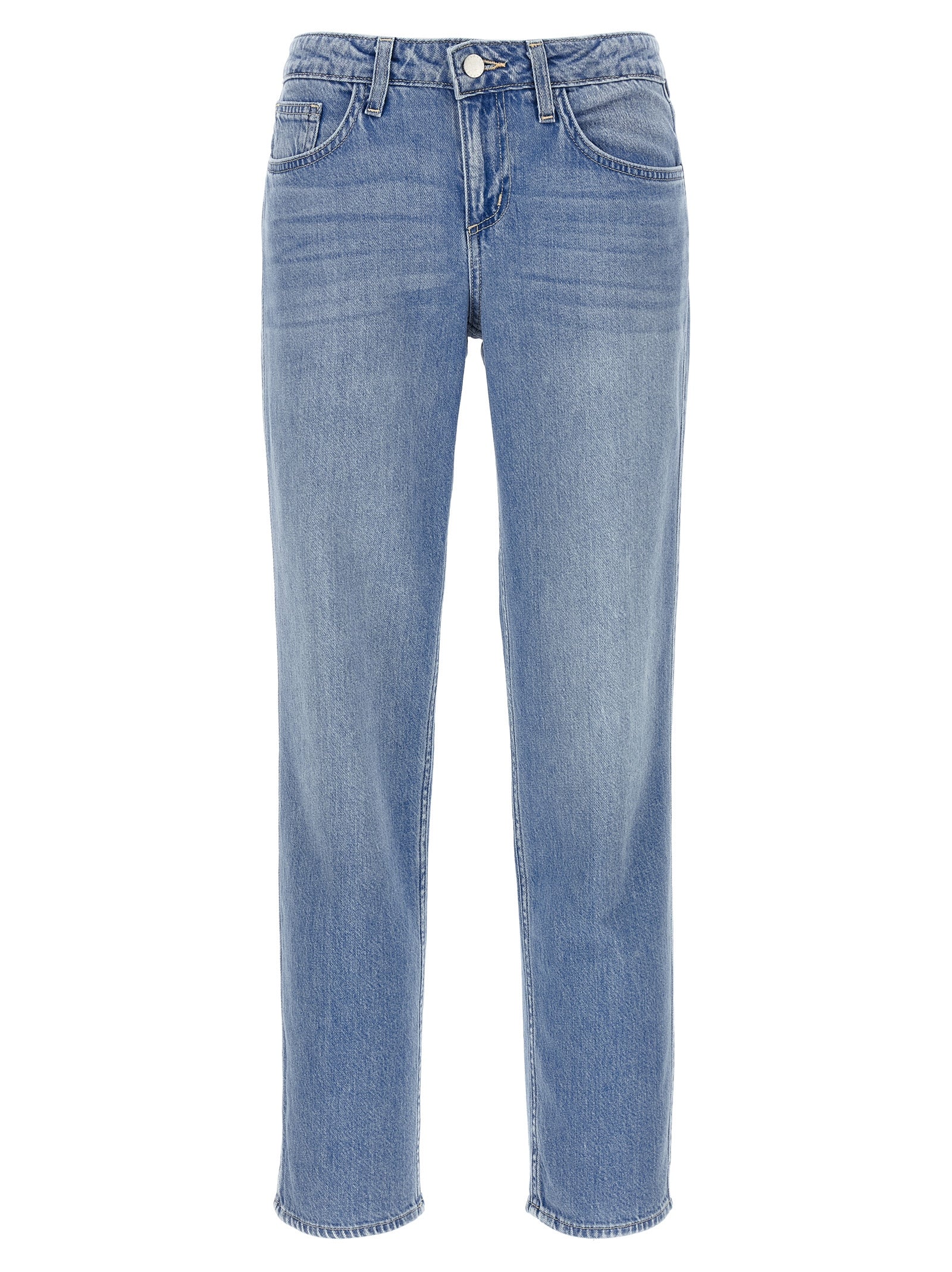 Cotton Nevia Straight-Leg Jeans