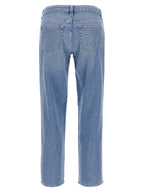 Cotton Nevia Straight-Leg Jeans