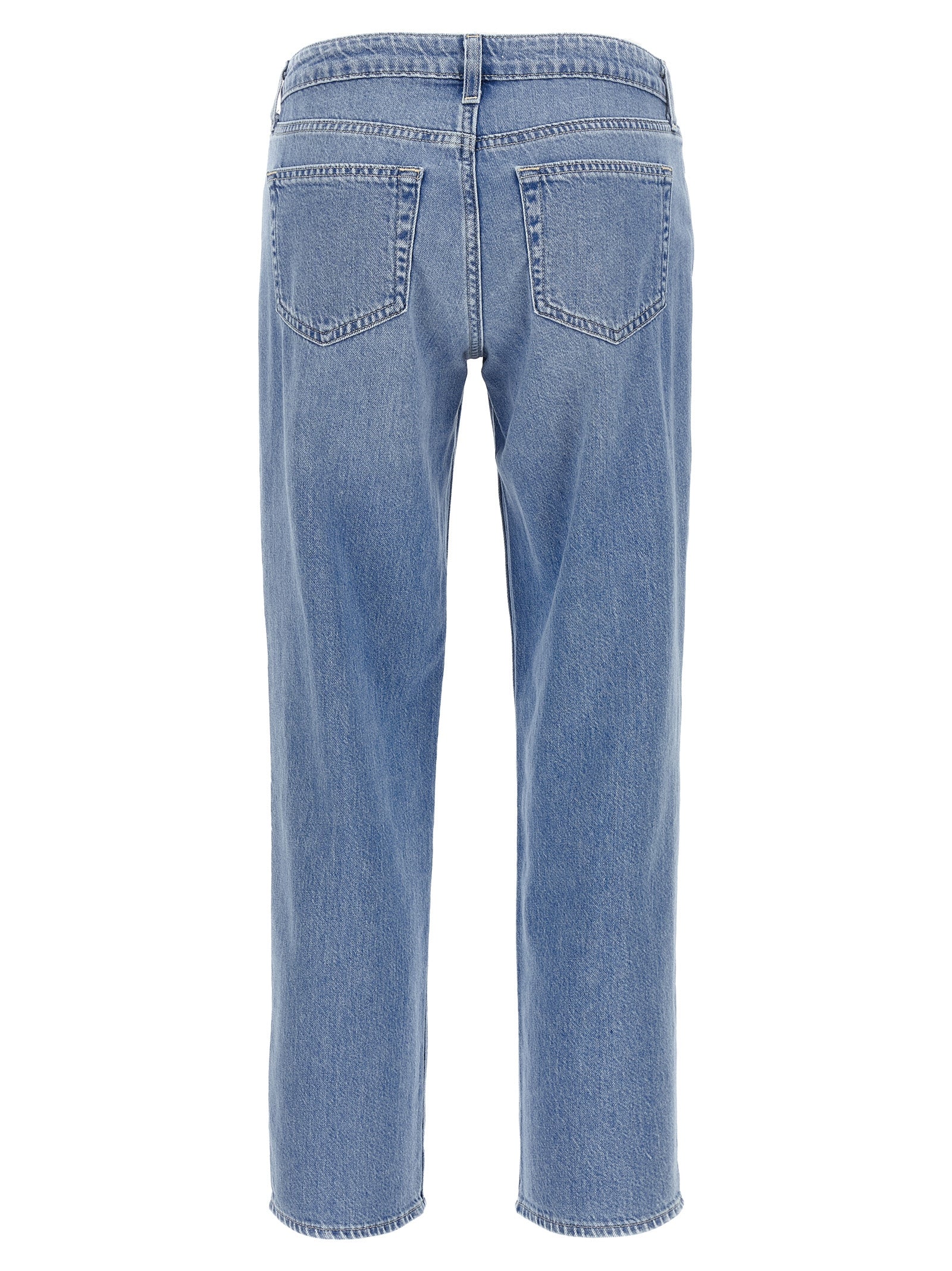Cotton Nevia Straight-Leg Jeans