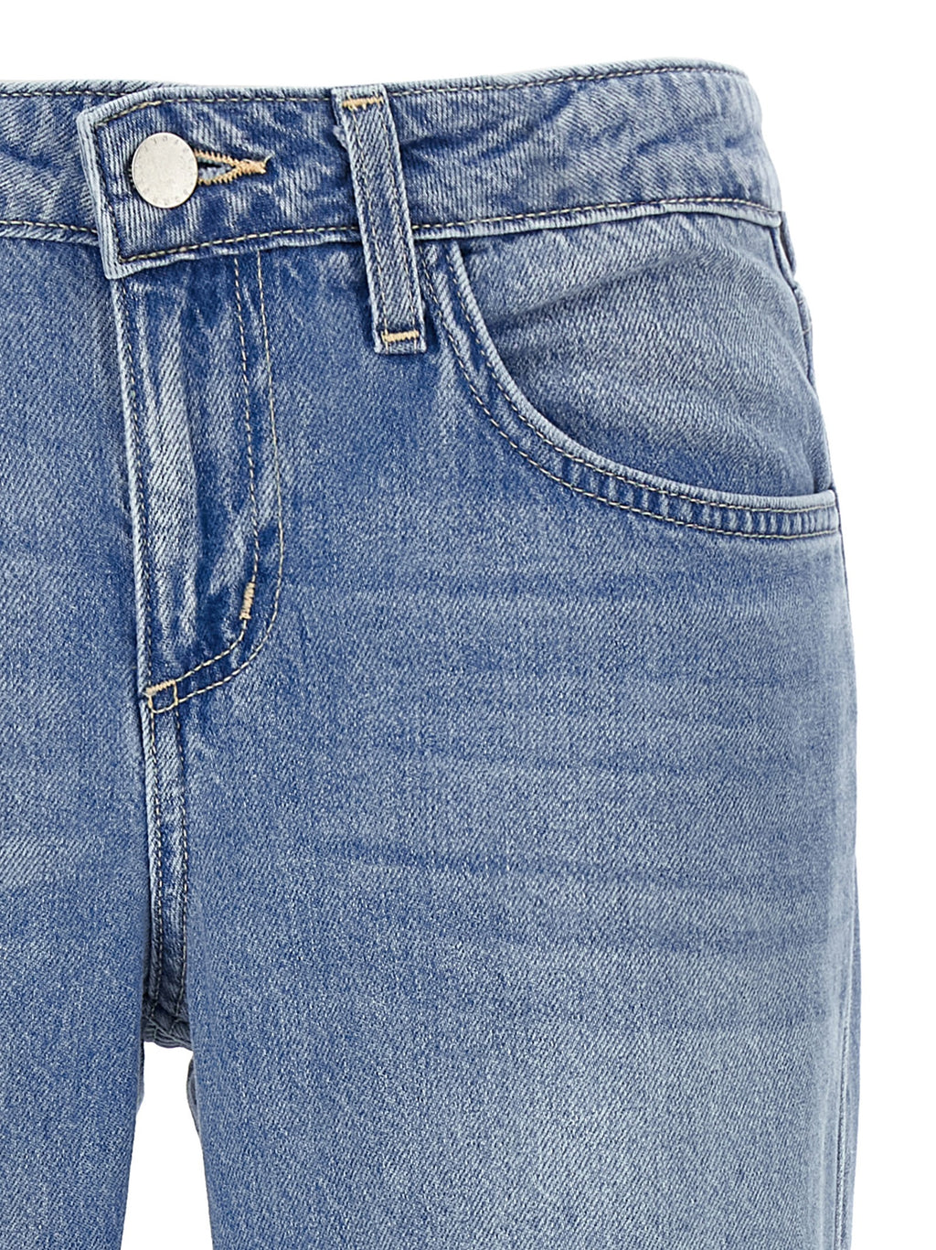 Cotton Nevia Straight-Leg Jeans