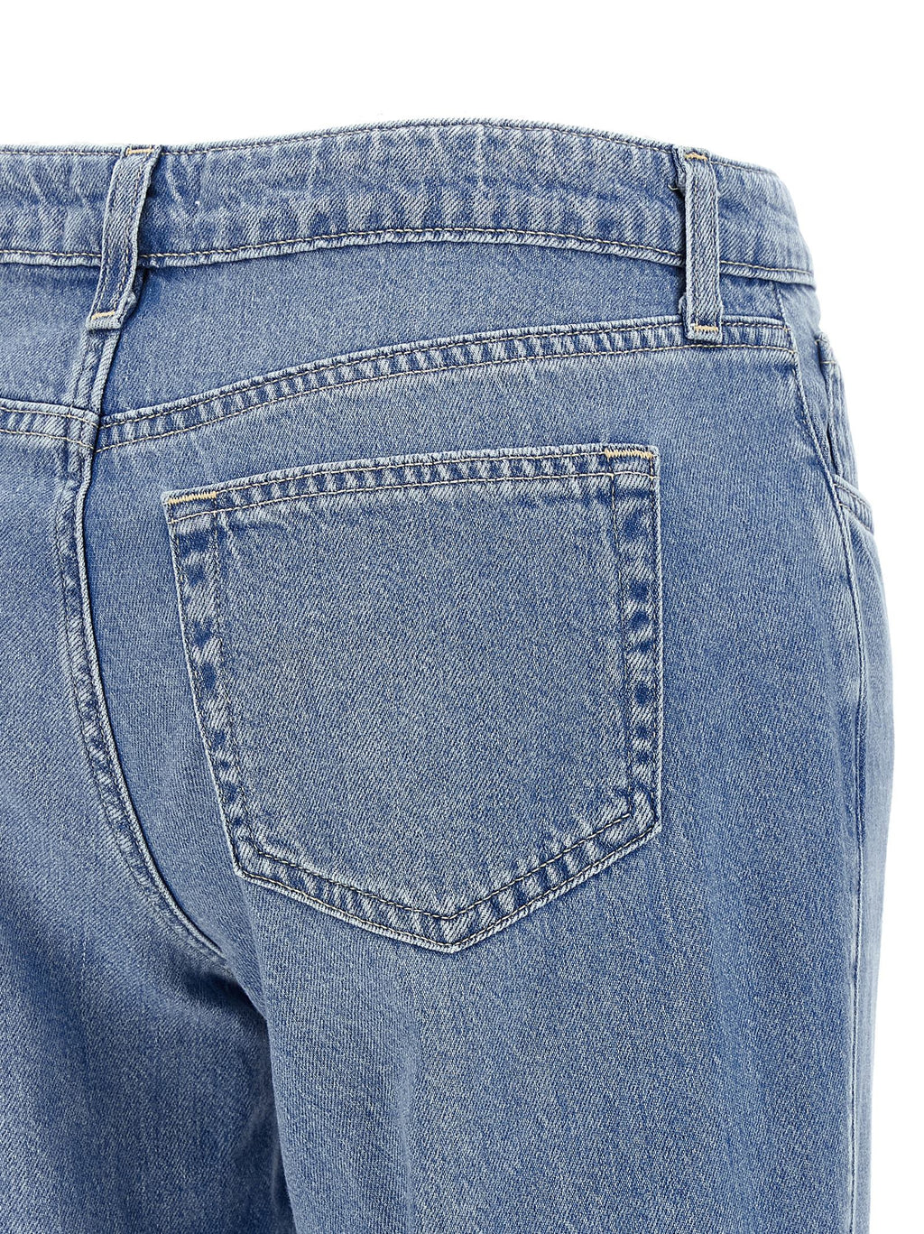 Cotton Nevia Straight-Leg Jeans