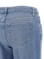 Cotton Nevia Straight-Leg Jeans