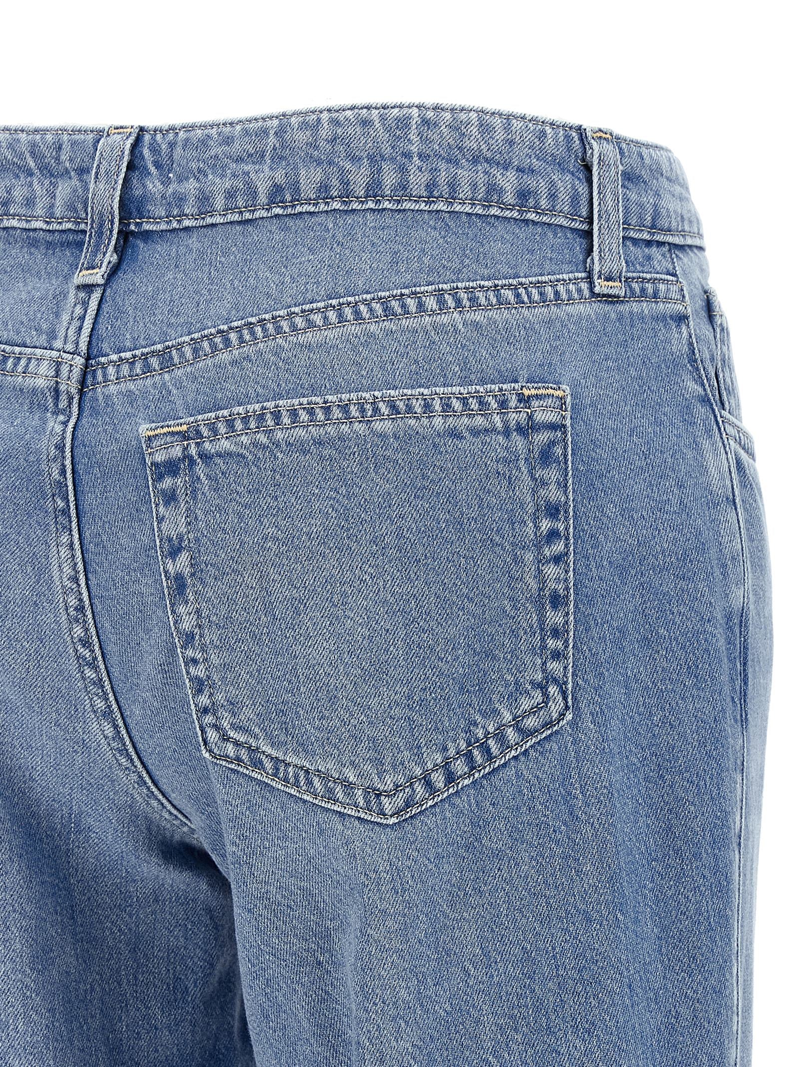 Cotton Nevia Straight-Leg Jeans