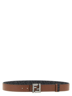 Multicolor Calfskin Reversible Belt