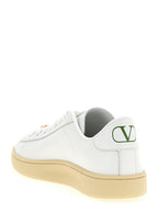 White Calfskin Royco Sneakers