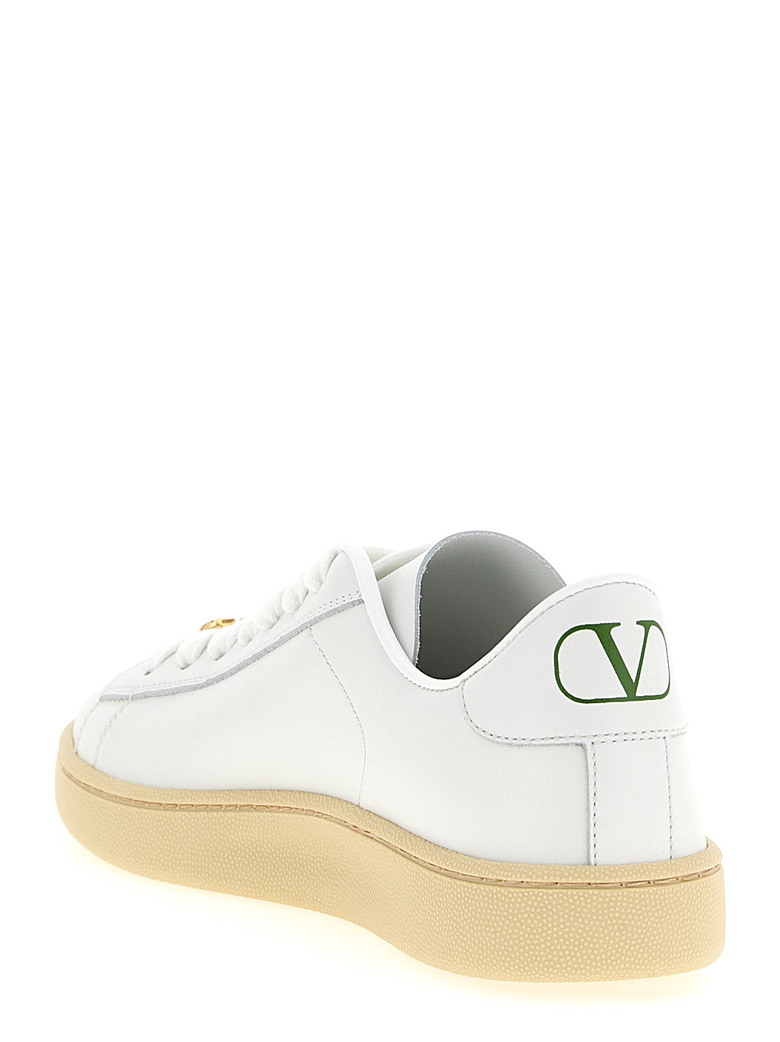 White Calfskin Royco Sneakers