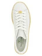 White Calfskin Royco Sneakers