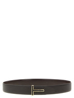 Brown Calfskin Reversible Belt