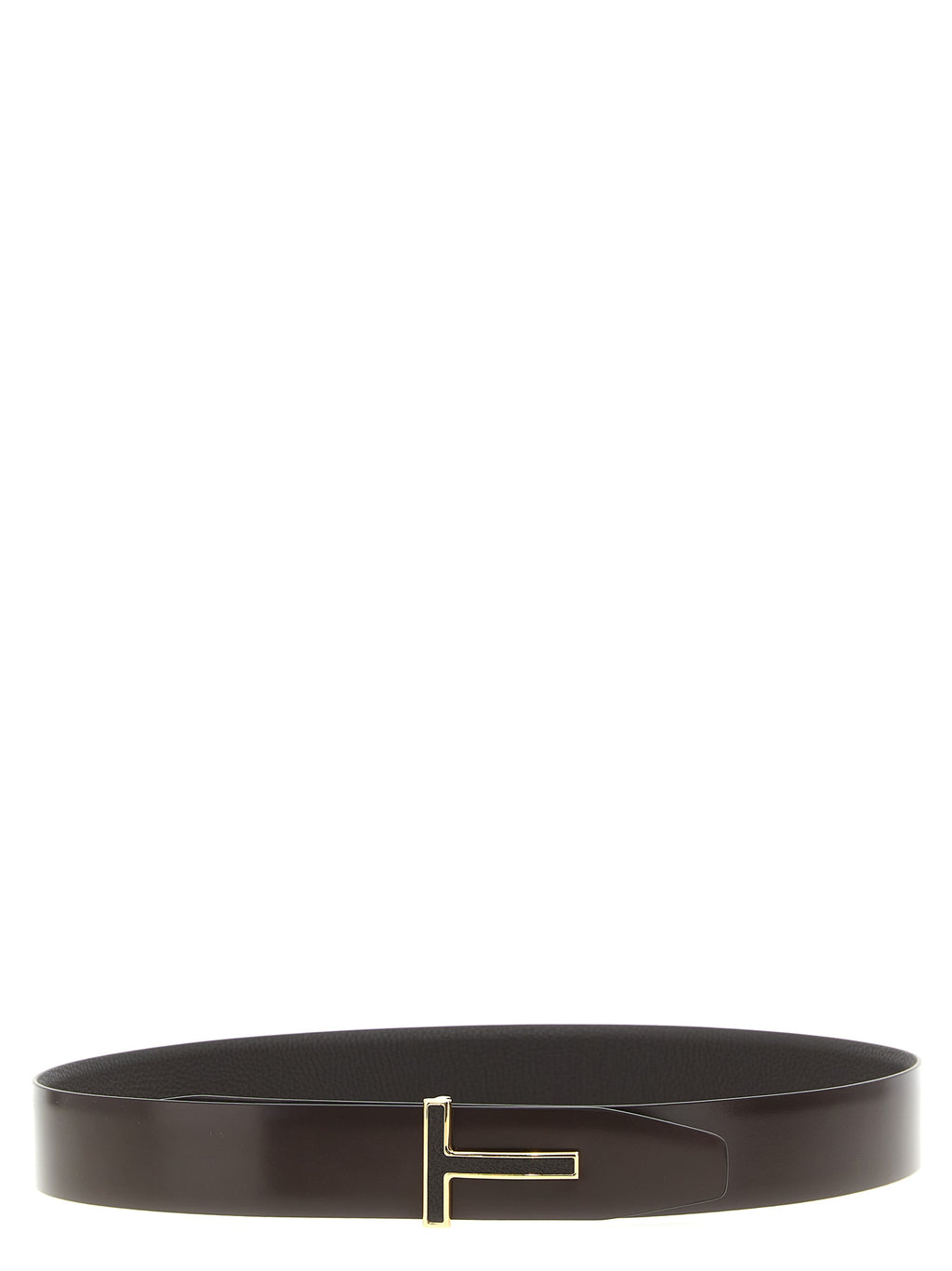 Brown Calfskin Reversible Belt