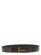 Brown Calfskin Reversible Belt
