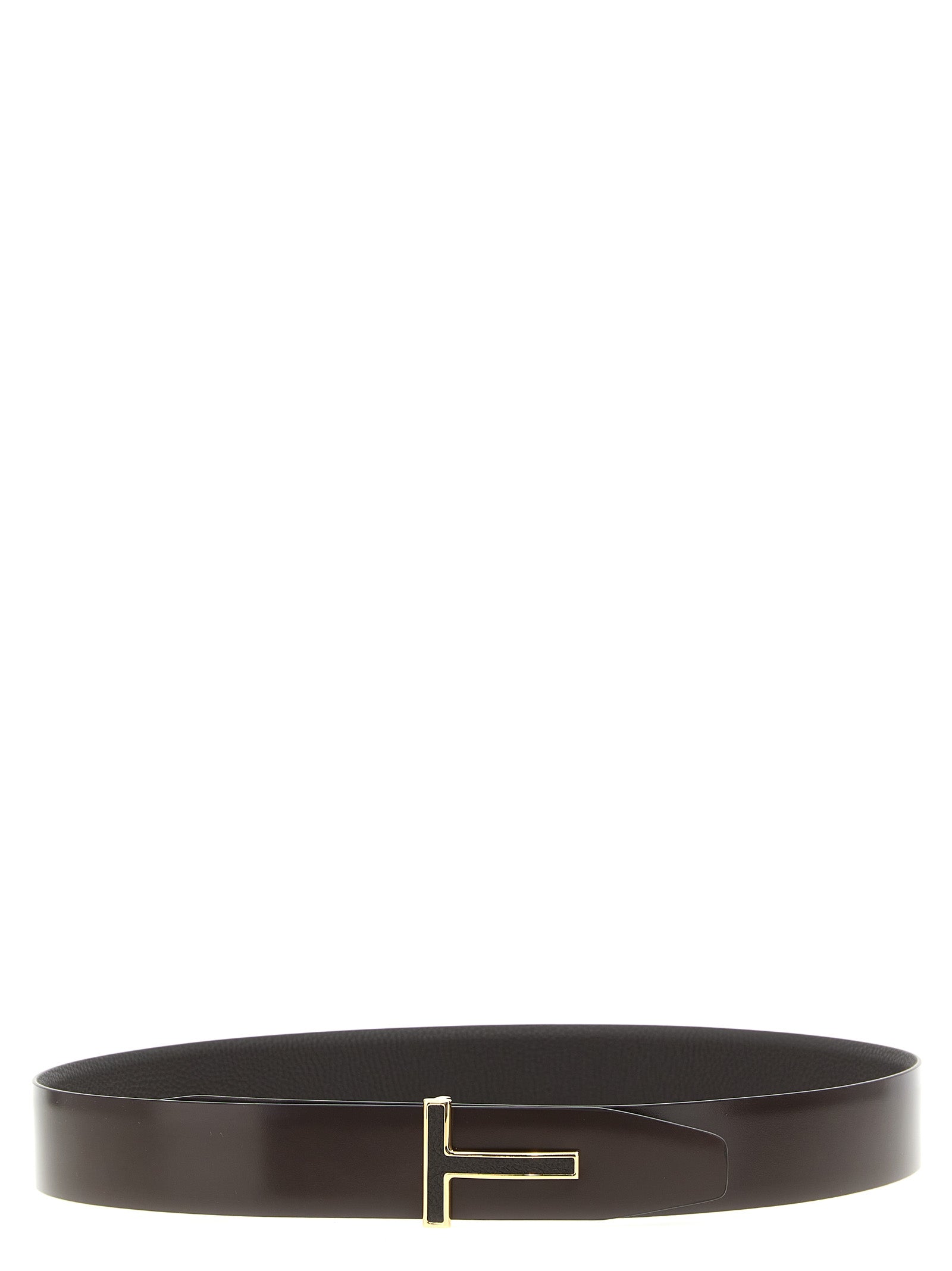 Brown Calfskin Reversible Belt