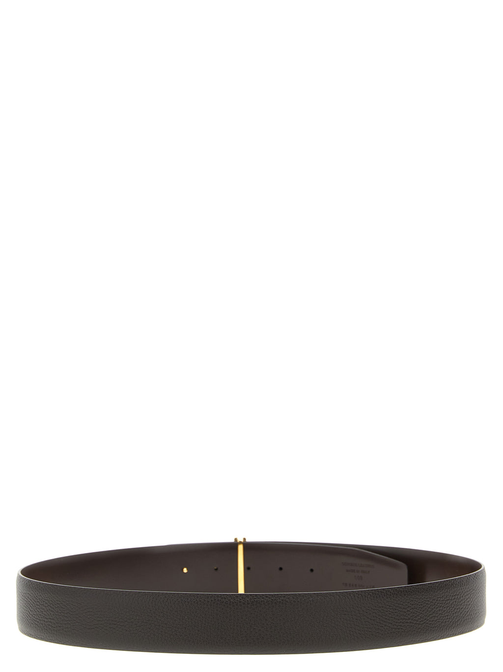 Brown Calfskin Reversible Belt