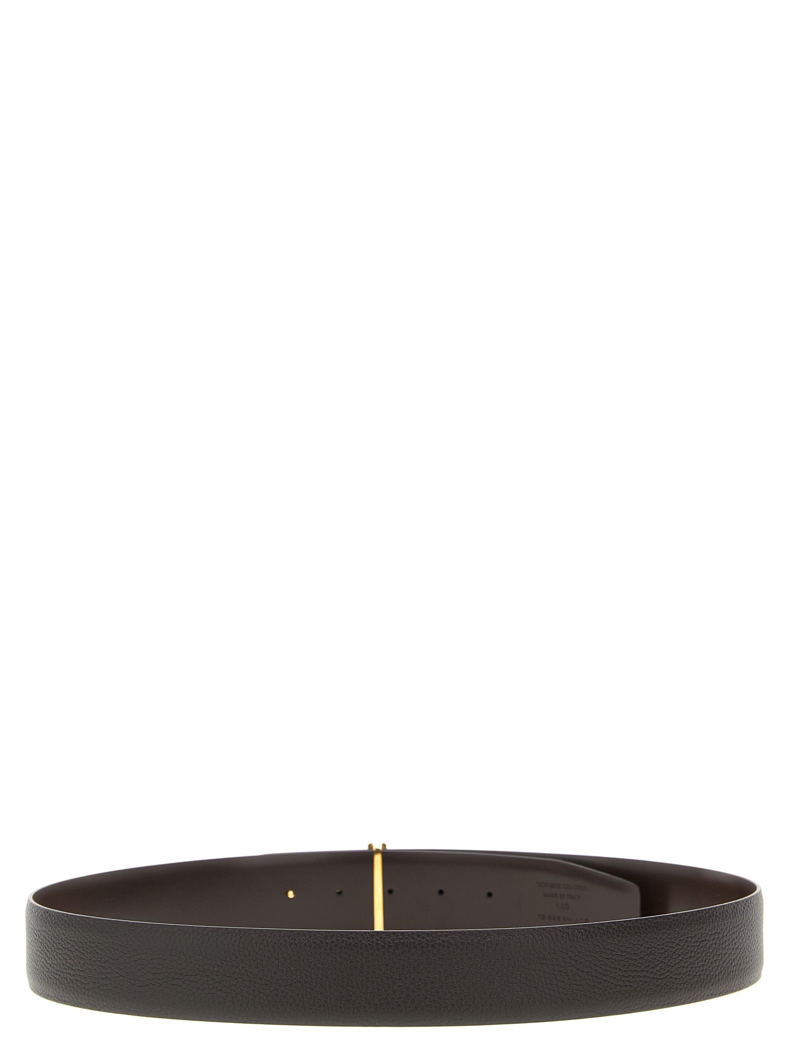 Brown Calfskin Reversible Belt