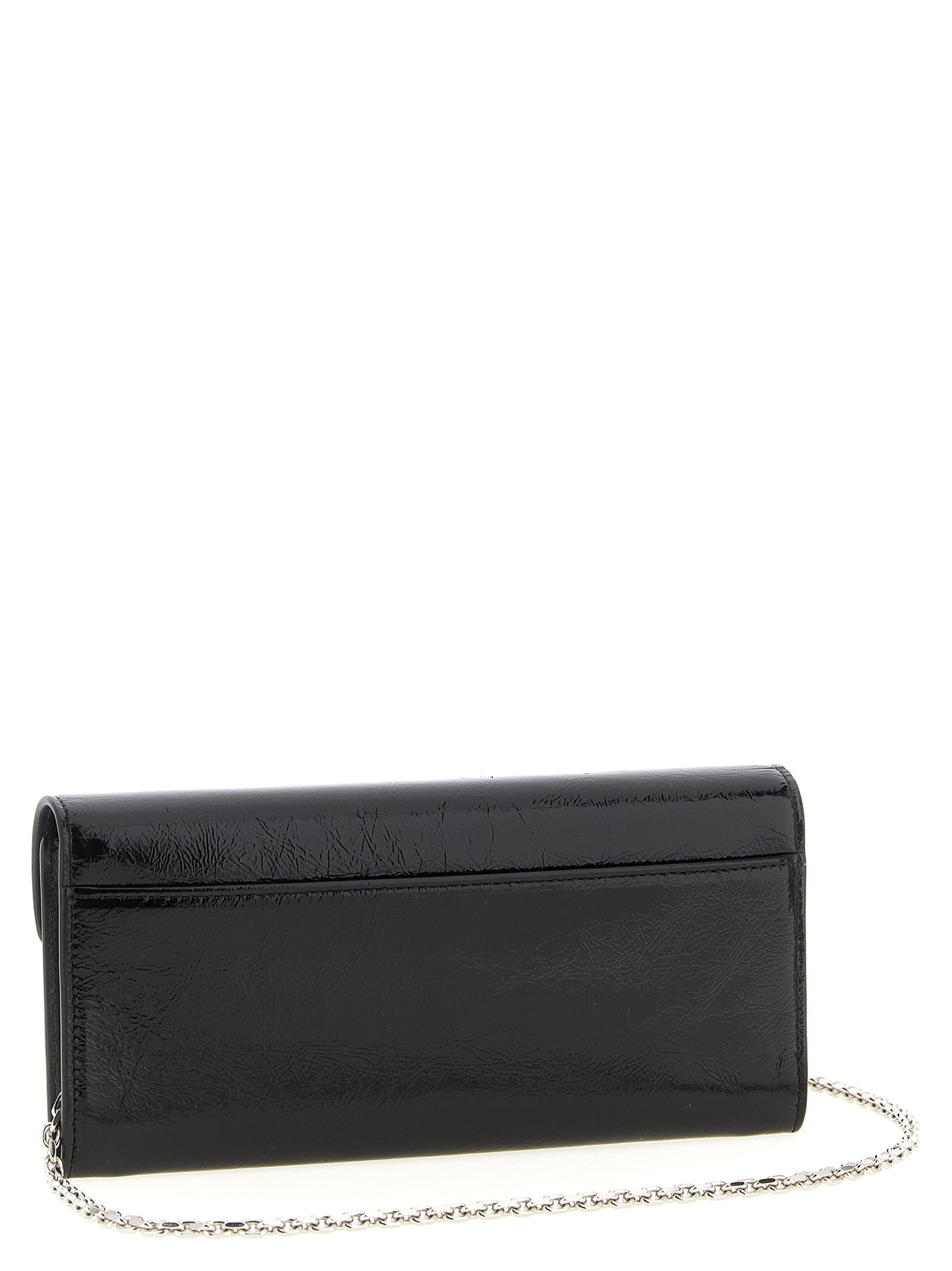 Black Calfskin Belle Vivier Wallet on Chain