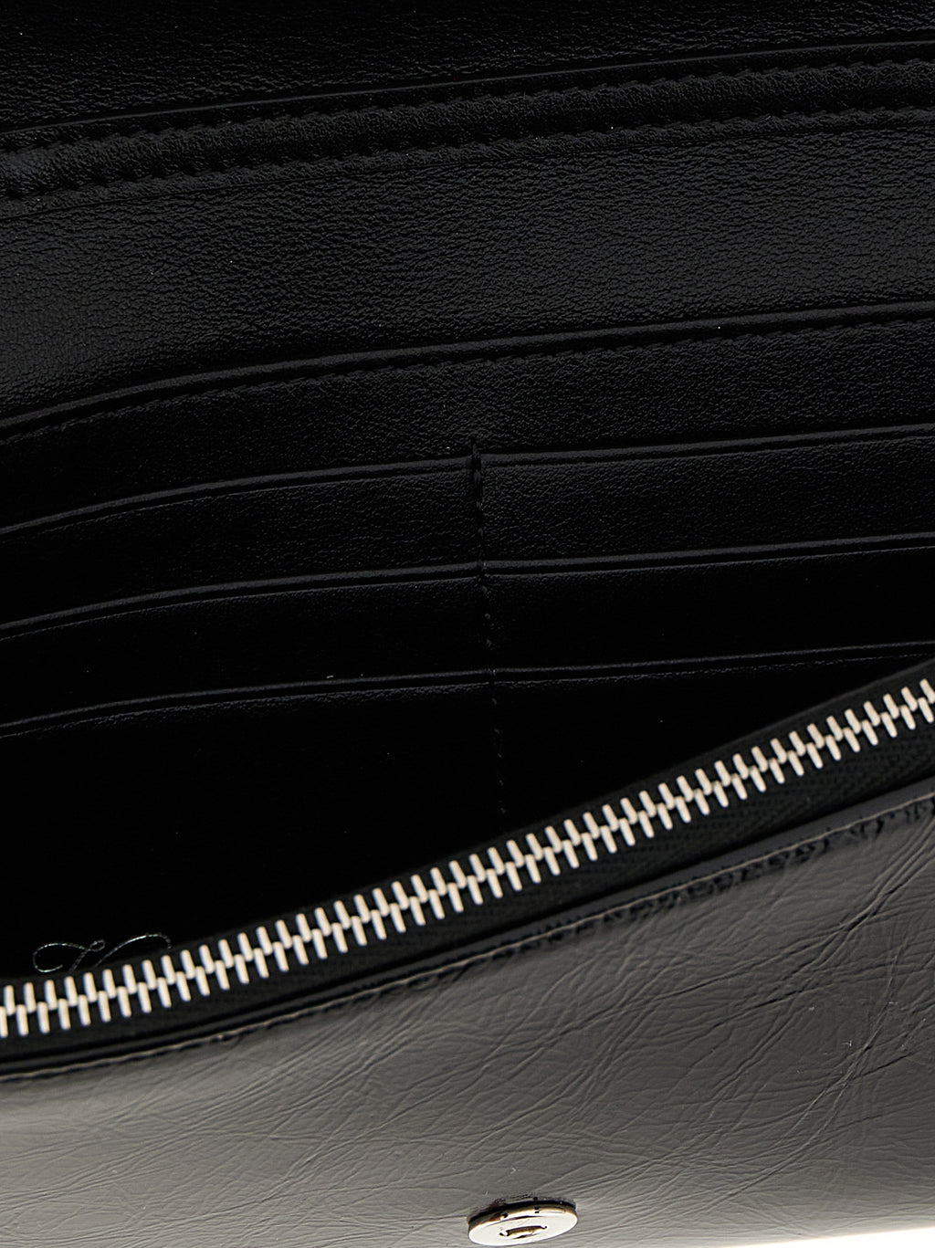 Black Calfskin Belle Vivier Wallet on Chain