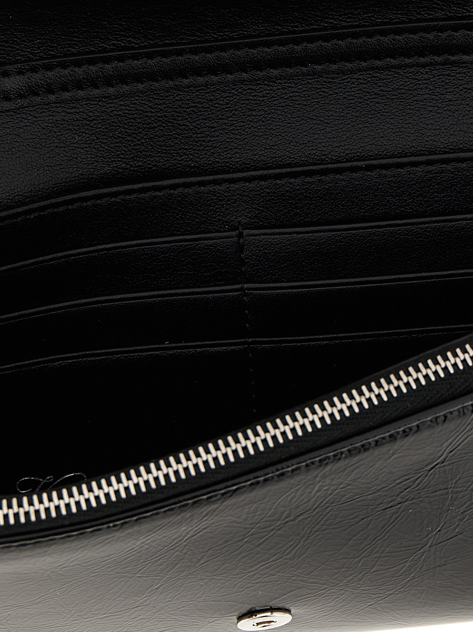 Black Calfskin Belle Vivier Wallet on Chain