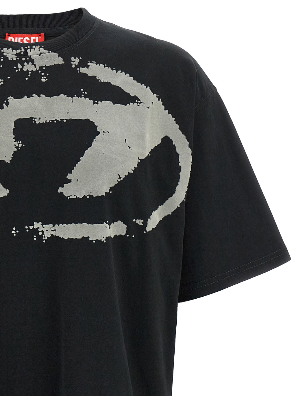 Rough-Effect Cotton T-Shirt