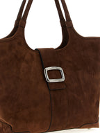 Goat Leather Midi Shopping Bag
