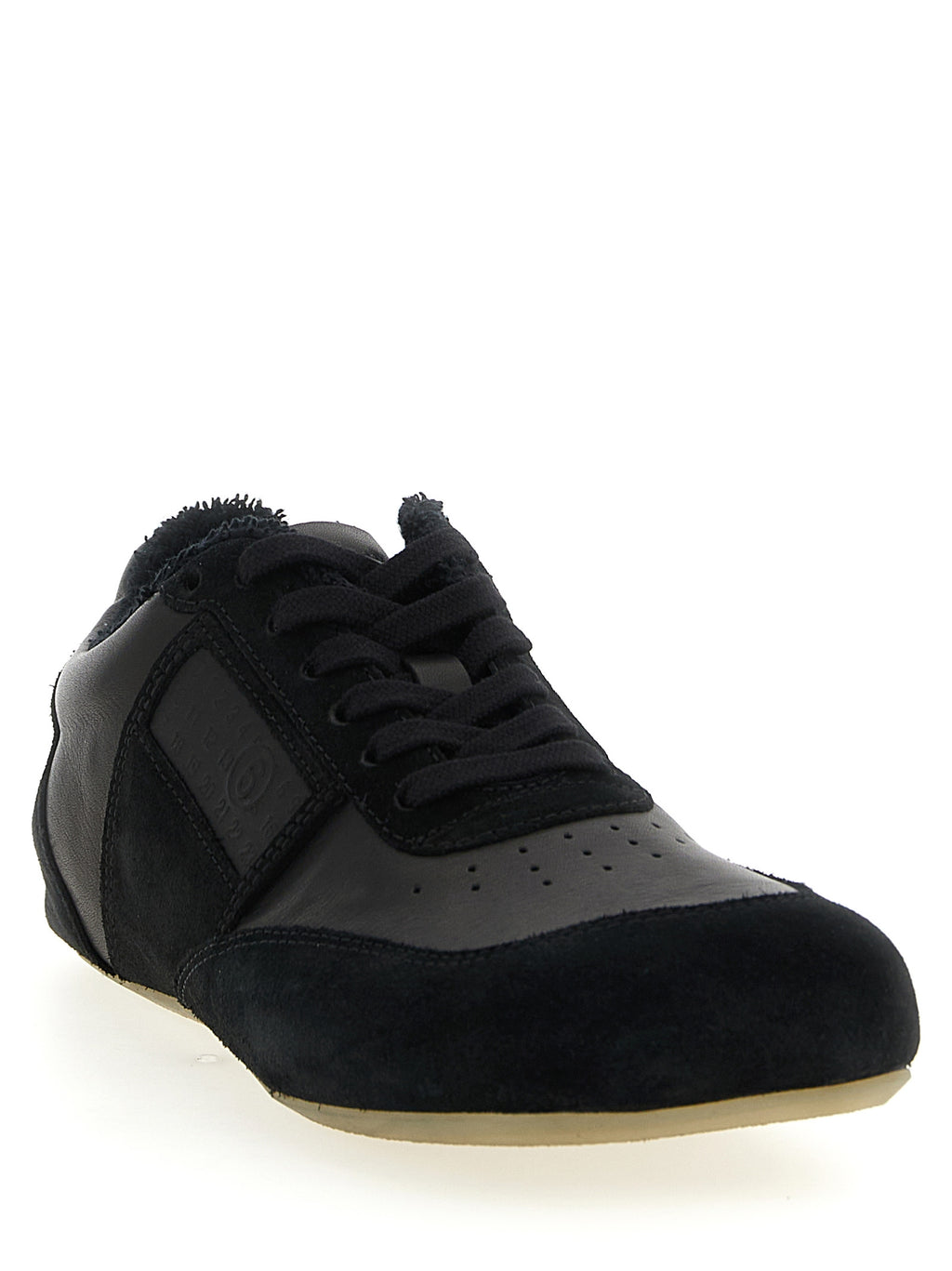 Black Calfskin Anatomic Sneakers