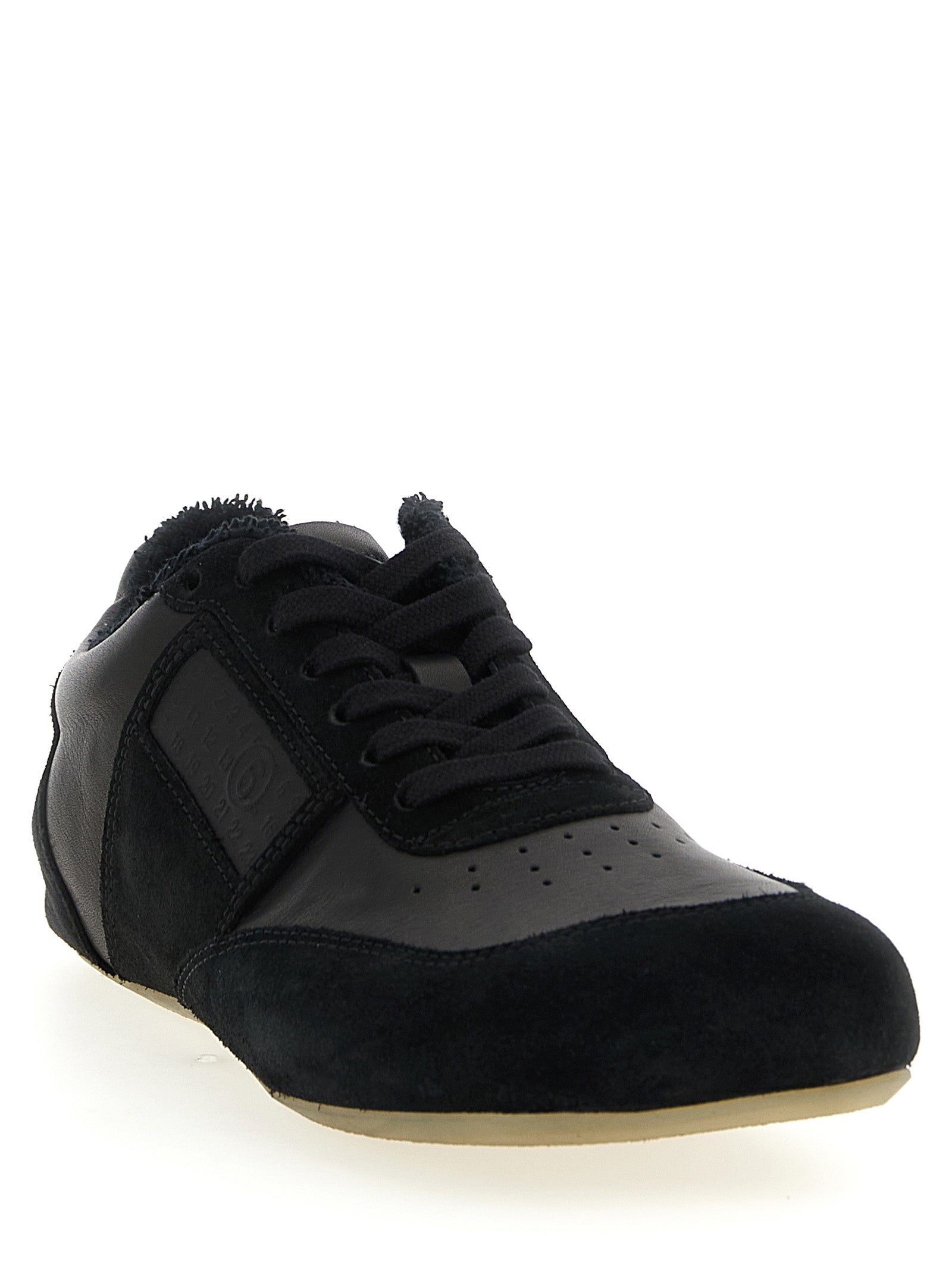 Black Calfskin Anatomic Sneakers