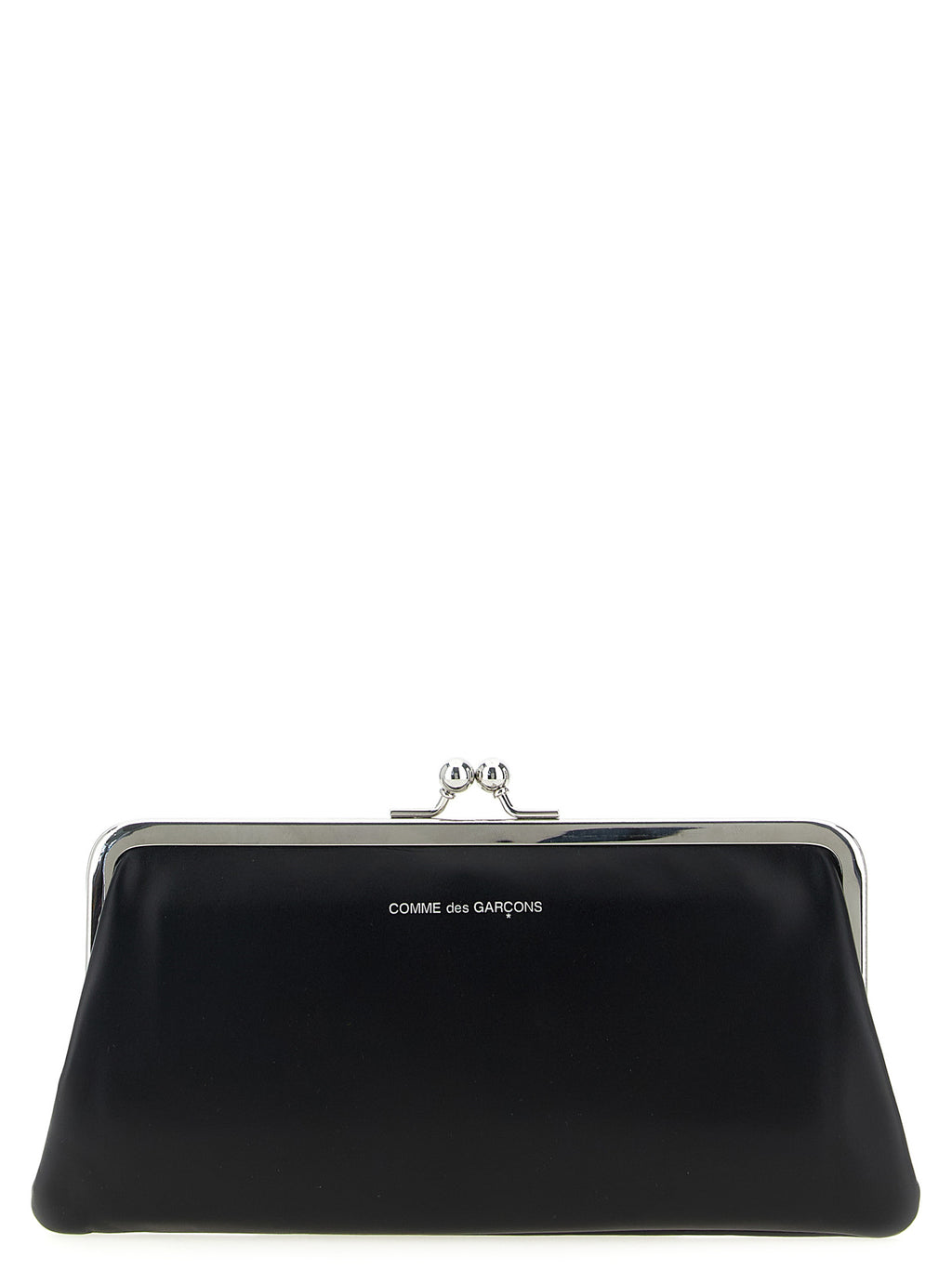Black Cowhide Classic Clasp Wallet