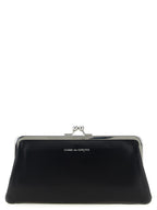 Black Cowhide Classic Clasp Wallet