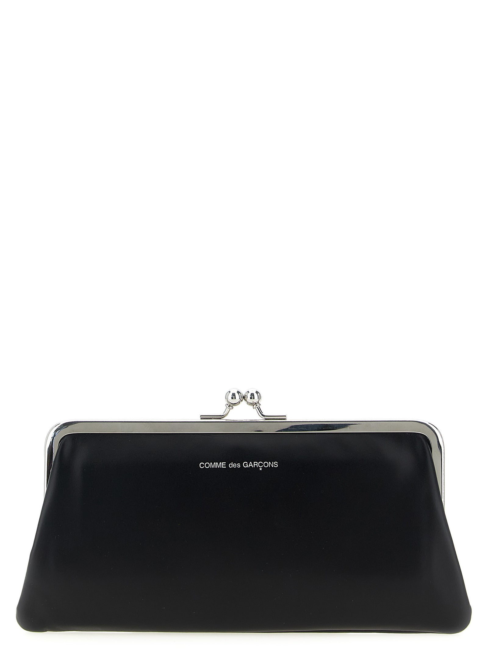 Black Cowhide Classic Clasp Wallet