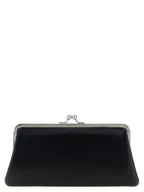 Black Cowhide Classic Clasp Wallet