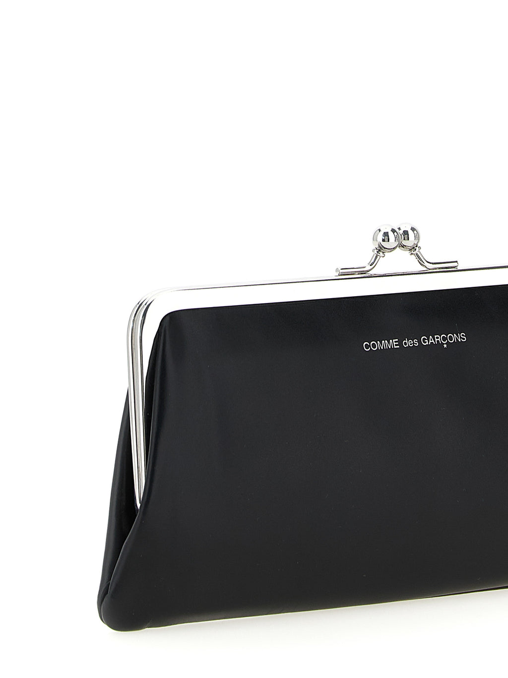 Black Cowhide Classic Clasp Wallet