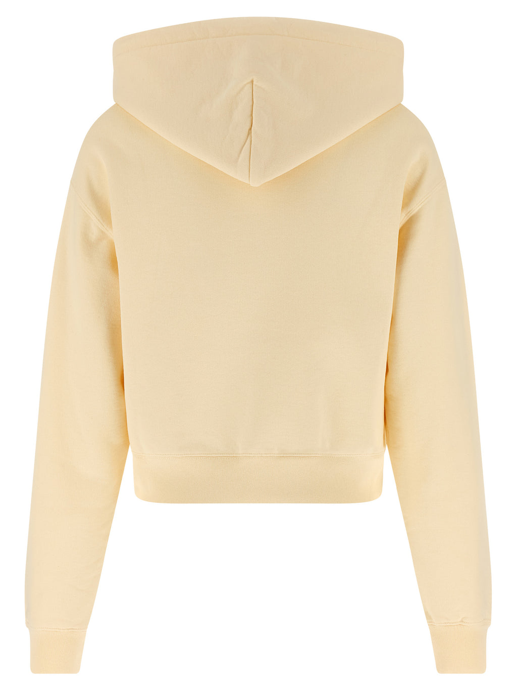 Gros-Grain Beige Cotton Hoodie