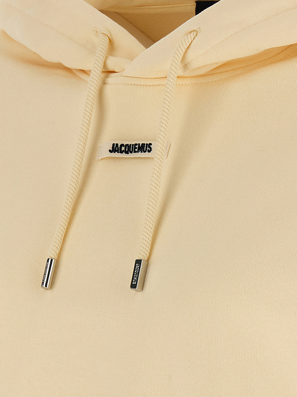 Gros-Grain Beige Cotton Hoodie