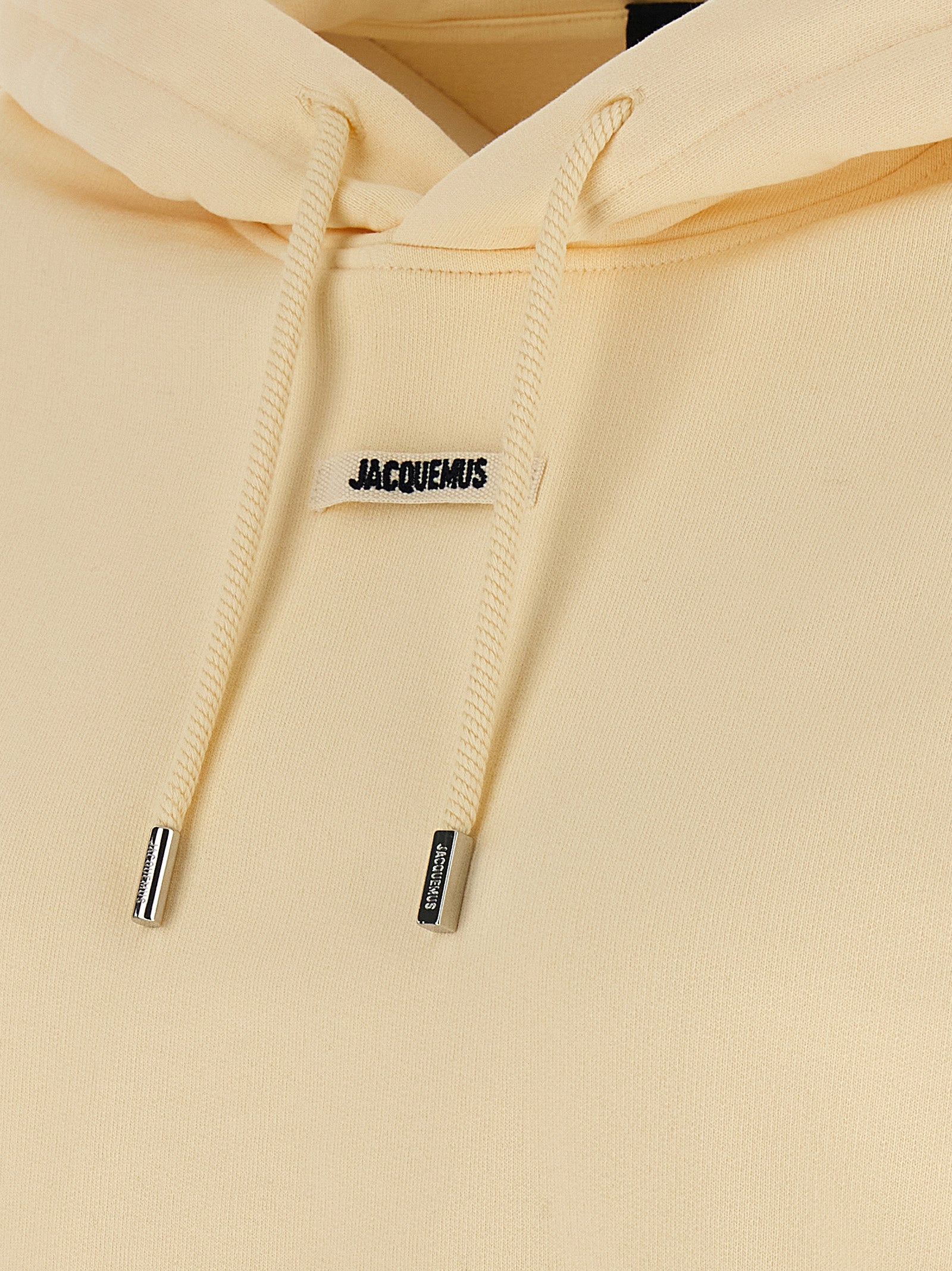 Gros-Grain Beige Cotton Hoodie