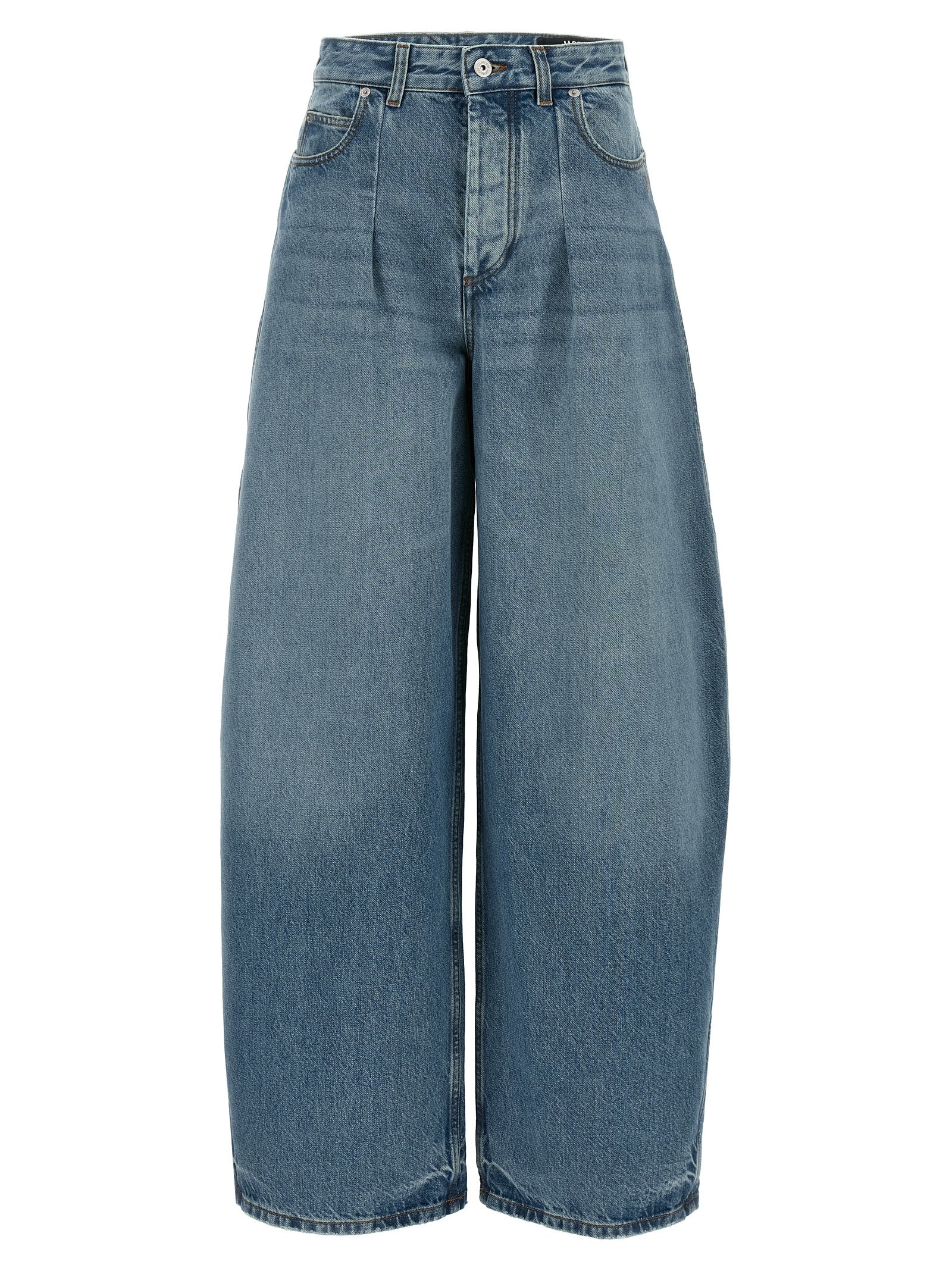 Cotton High‑Waisted Le De‑Nimes Ovalo Jeans