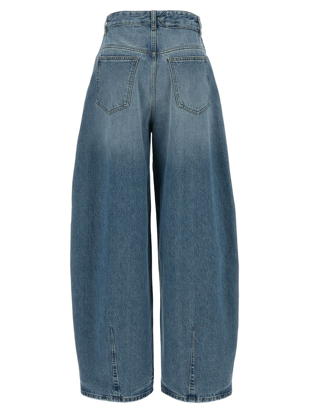 Cotton High‑Waisted Le De‑Nimes Ovalo Jeans