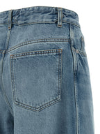 Cotton High‑Waisted Le De‑Nimes Ovalo Jeans