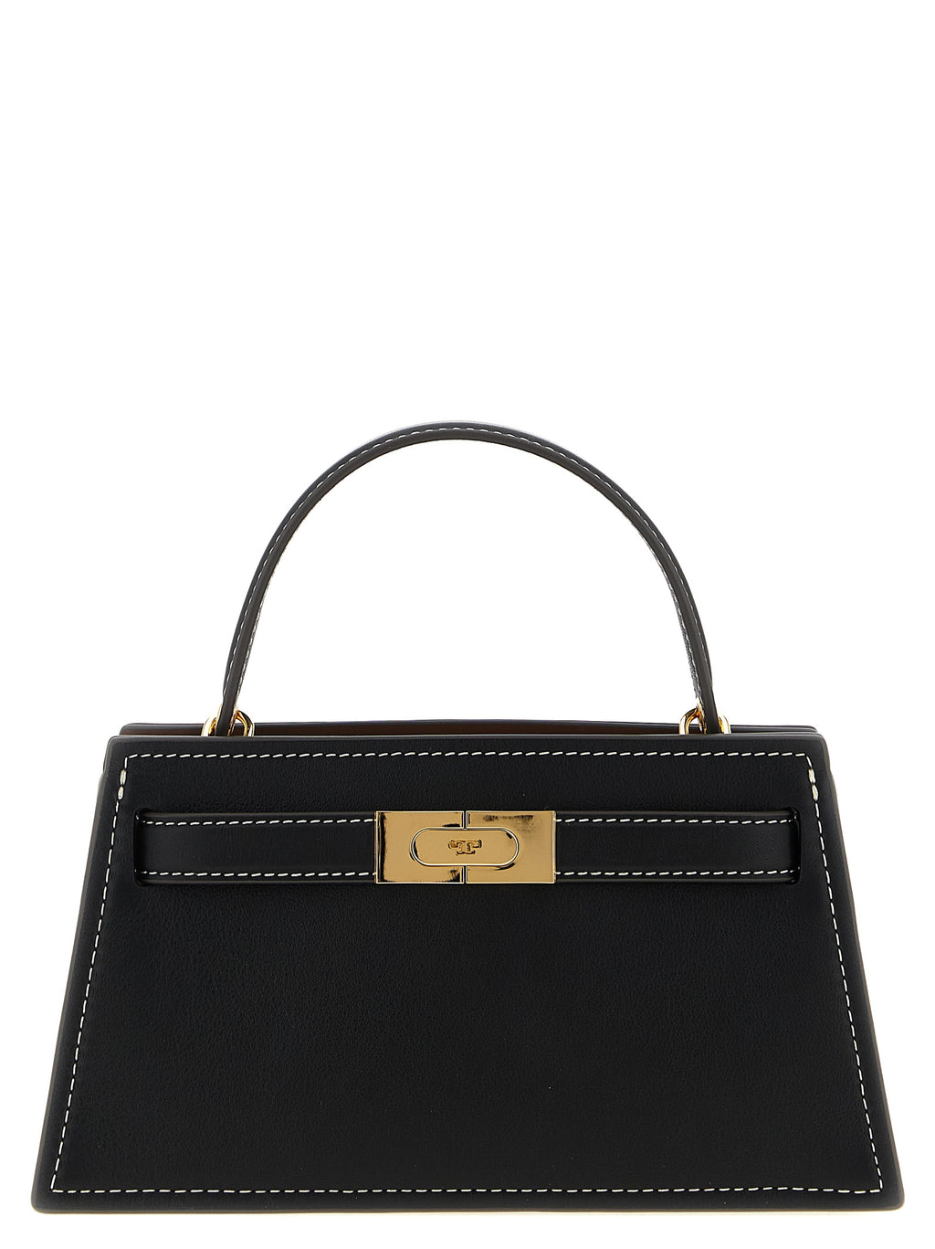 Petite Lee Radziwill Black Cowhide Handbag