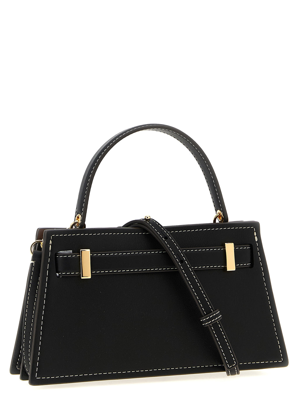 Petite Lee Radziwill Black Cowhide Handbag